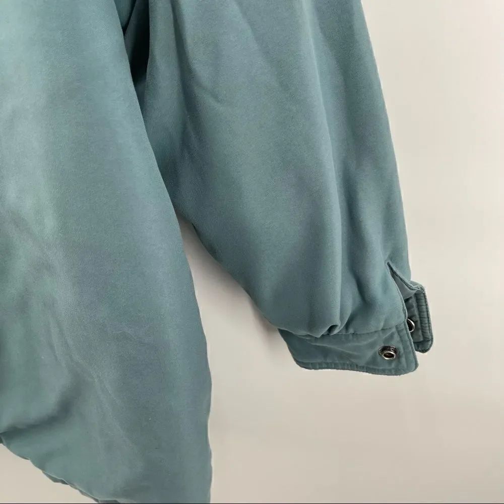 Bromley Sport Thermoloft teal puffer jacket medium petite winter jacket coat M - Picture 14 of 14